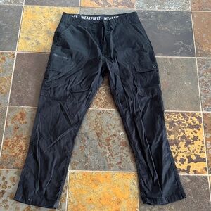 Wearfirst Men's Versatile Black Cargo Pants